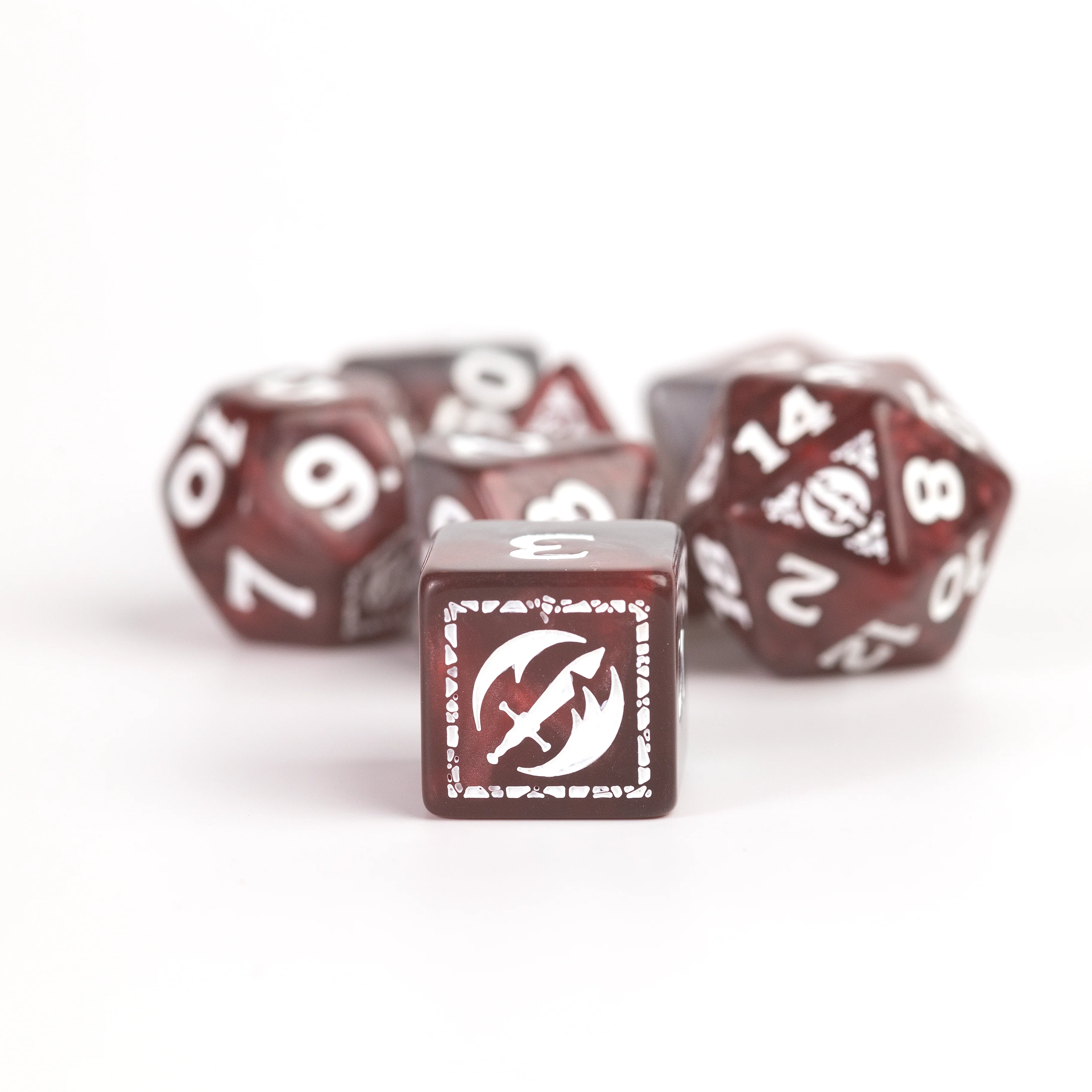 Dungeons & Dragons Adventure Dice - Fighter: Red | Sirius Dice - Image 5
